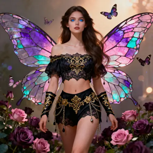 Stunning Fairy Woman Portrait - Fantasy Art