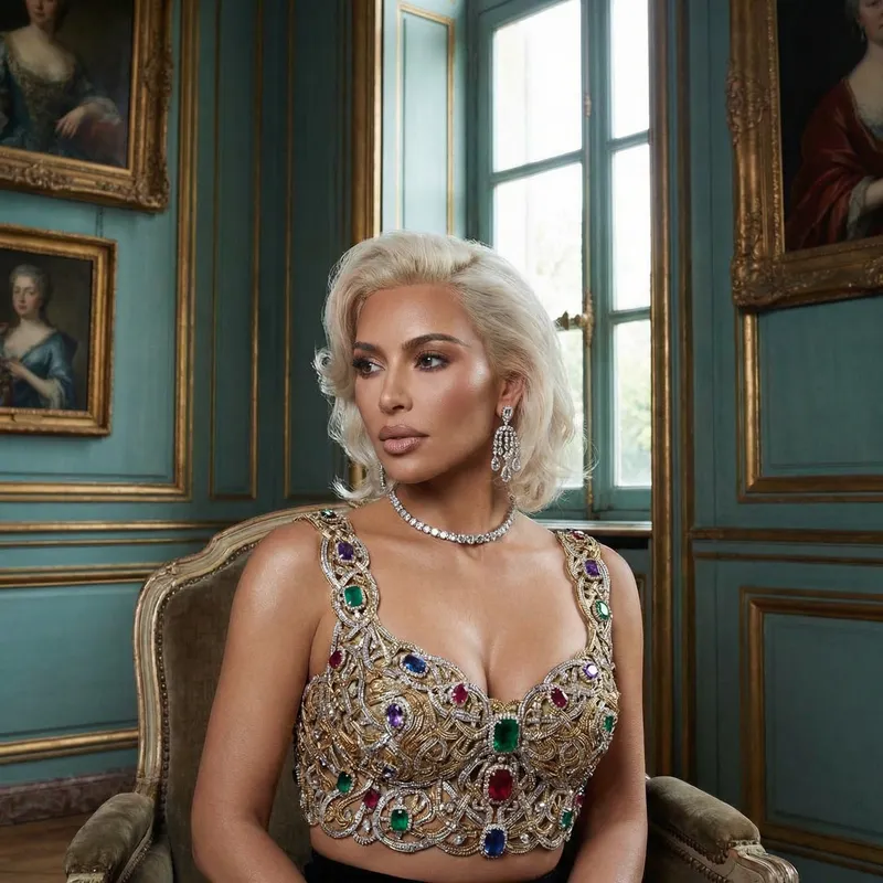 Glamorous Portrait of a Regal Woman in Luxury Fashion Glamorous Portrait of a Regal Woman in Luxury Fashion