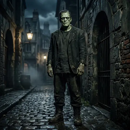 Classic Frankenstein Character Art | Horror Imagery