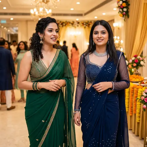 Stunning Women in Sexy Sarees