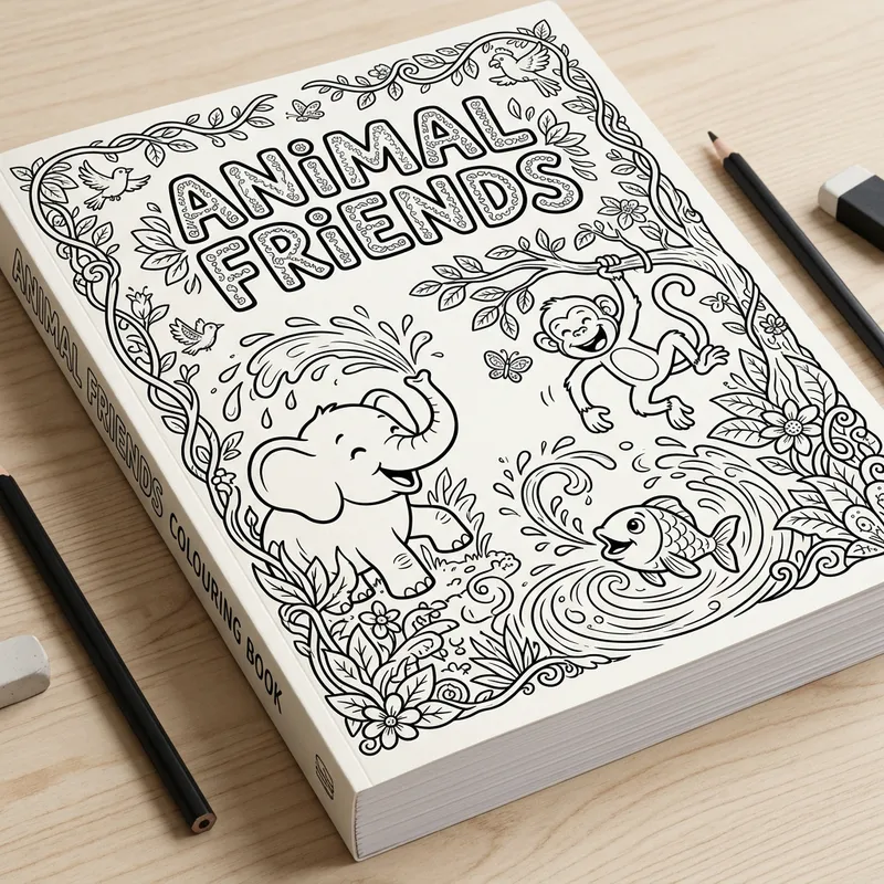 Animal Friends Colouring Activity Book