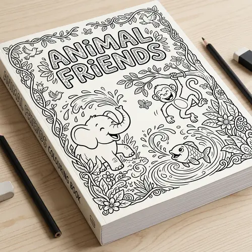 Animal Friends Colouring Activity Book