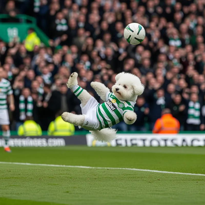 Bichon Frise Football Skills: An Epic Match Scene