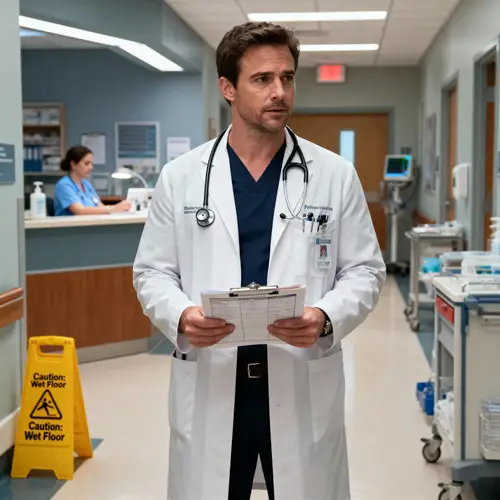 Matt at Work in a Hospital Setting