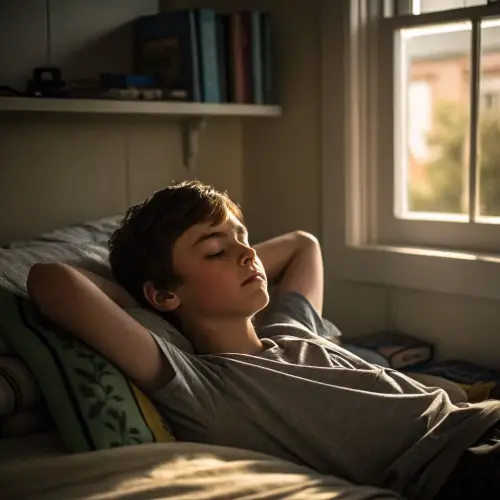 Teenage Boy Slipping Photo Capture