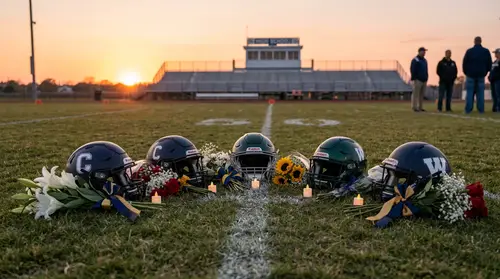 Emotional Memorial for High School Athletes