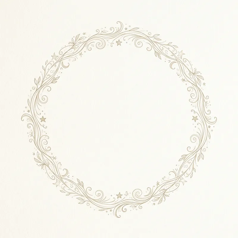 Minimalistic Fantasy Frame Design