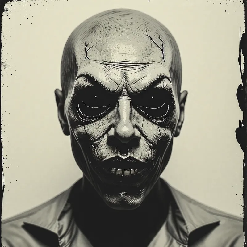 Creepy Humanoid Portraits | Retro Scary Style