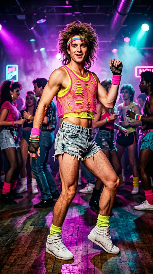 Vibrant 80s Neon Fashion: Party Like RuPaul