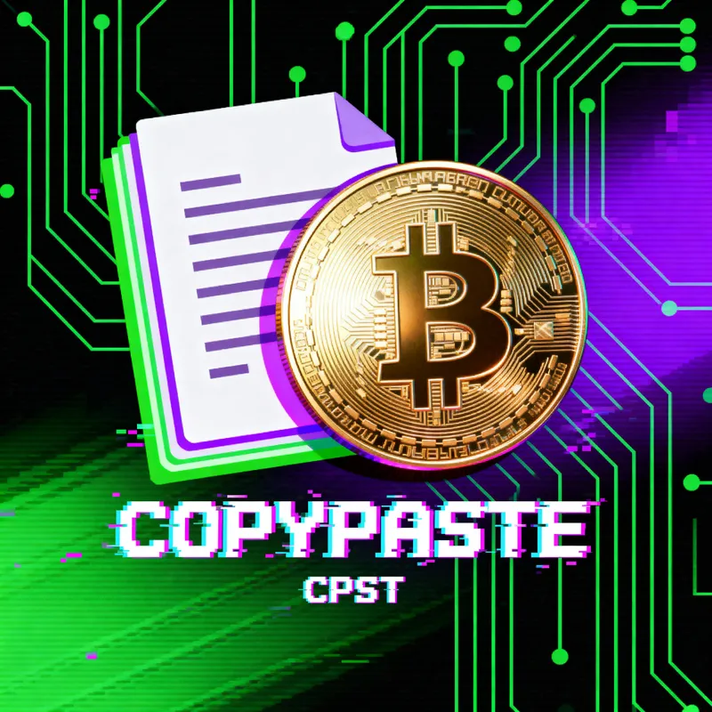 COPYPASTE Meme Coin Logo – Futuristic & Bold Design COPYPASTE Meme Coin Logo – Futuristic & Bold Design