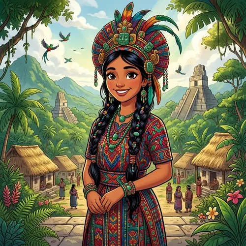 Náay: Mayan Princess from Guatemala - Disney-inspired Art