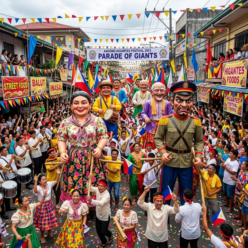 Vibrant Higantes Festival Celebration