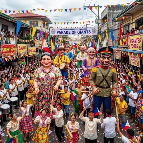 Colorful Higantes Festival in the Philippines