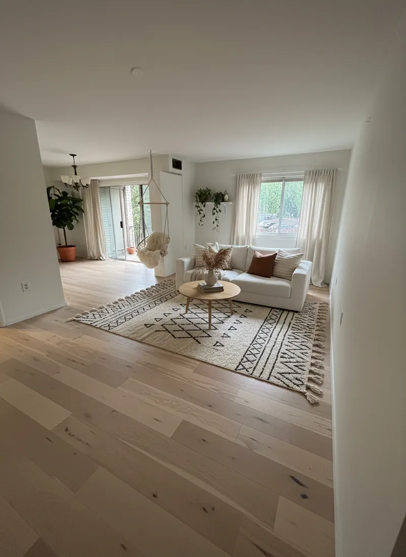 Scandinavian Minimalism with Boho Touches