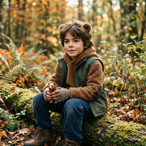Light-Skinned Boy with Bear-Like Features