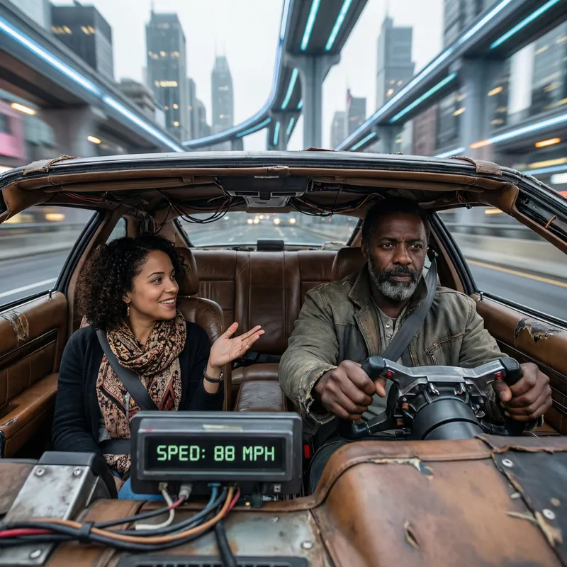 A Journey in a Futuristic Car: Driving Through Bonds