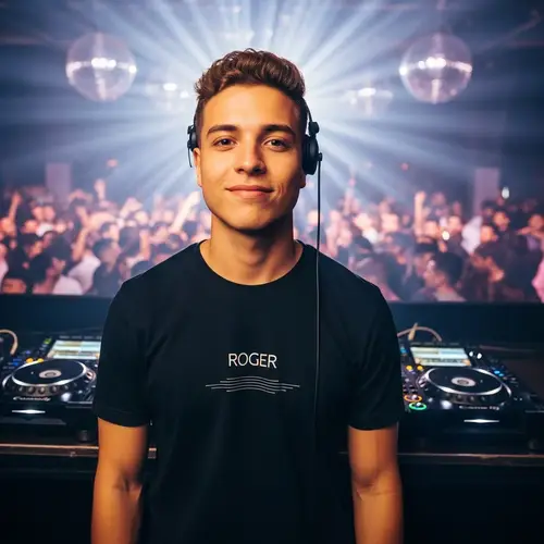 DJ Roger Niño de Oro Black T-Shirt