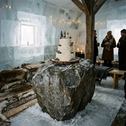 Ice House with Cake-Supporting Boulder | Unique Event Venue