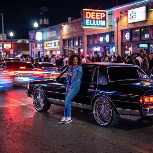 Stunning Nightscape with 1990 Chevy Caprice