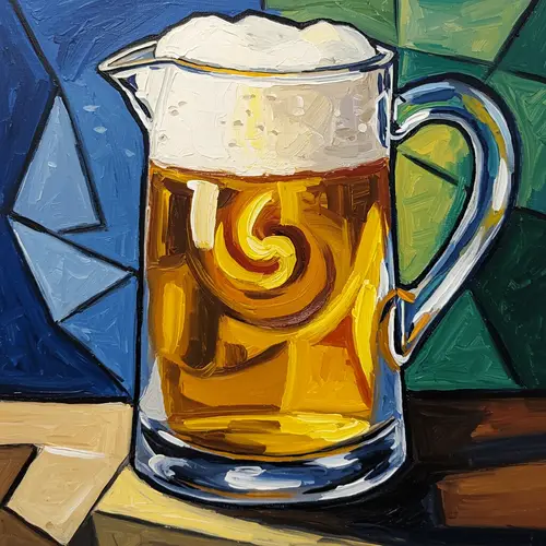 Picasso Style Beer Jug - Unique Design