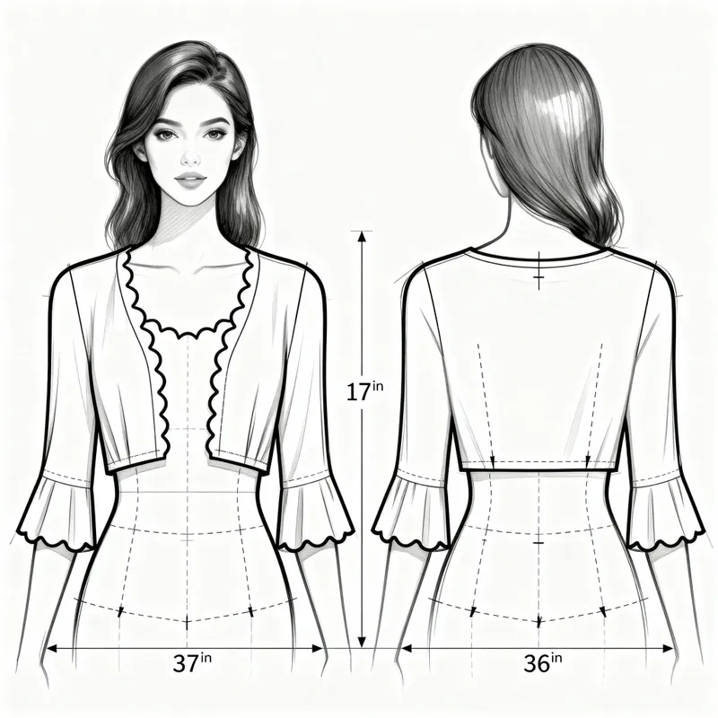 Chic Women’s Sewing Pattern for a Lightweight Shrug