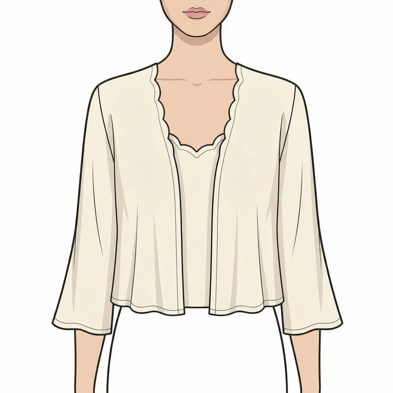 Chic Women’s Sewing Pattern for a Lightweight Shrug