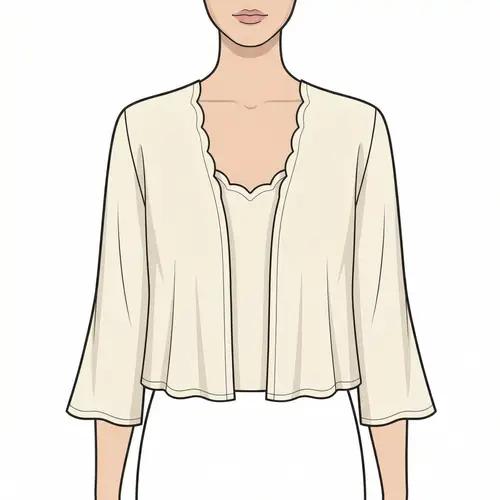 Chic Women’s Sewing Pattern for a Lightweight Shrug