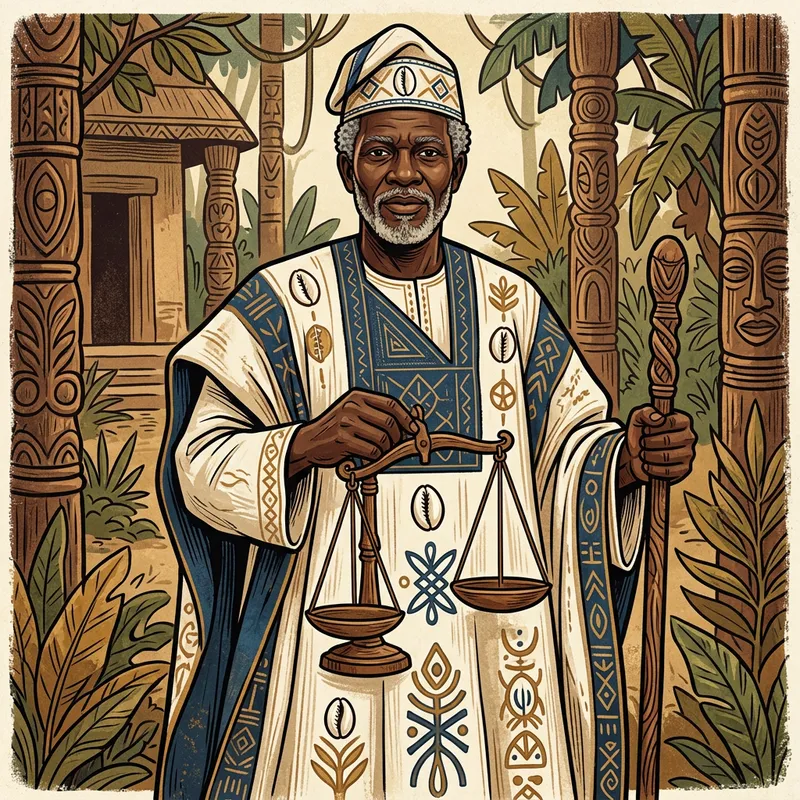 Strong African Orisha Obalala: Creator of Mankind with Purity & Redemption