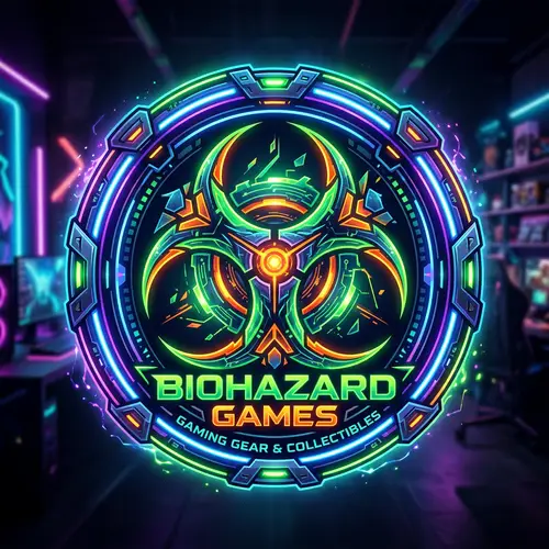 Gamer Biohazard Logo for Gaming Store Merchandise
