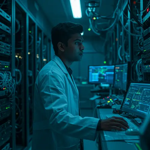 IT Engineer Analyzing Infrastructure