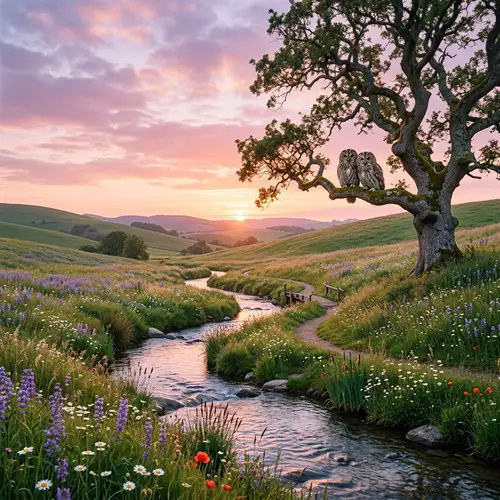 Tranquil Nature Scene for Digital Well-Being