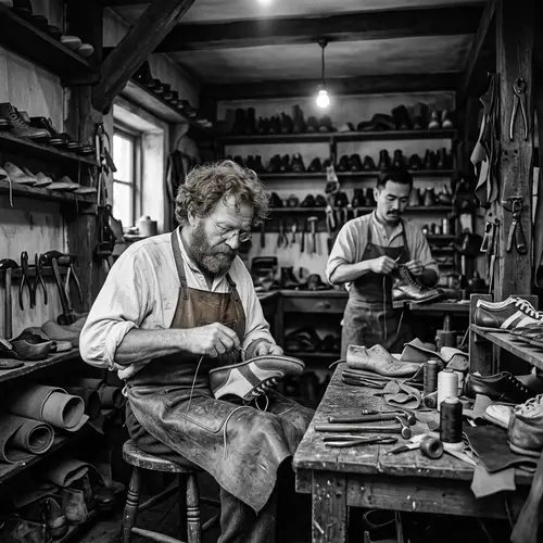 Nostalgic 1930s Shoemaker's Workshop