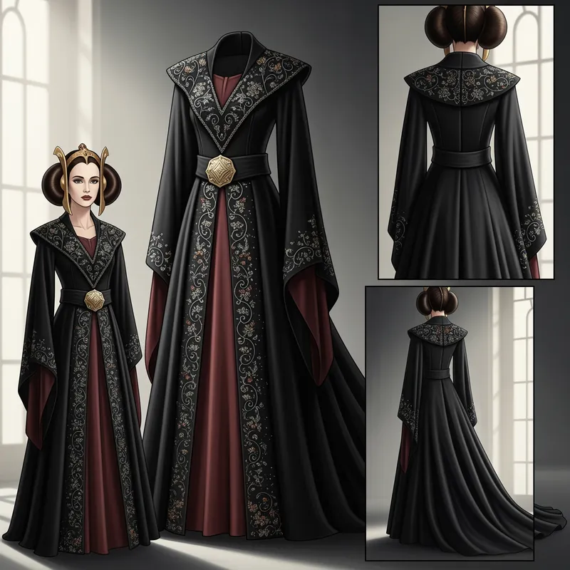 Queen Amidala's Iconic Dress Sewing Pattern Queen Amidala's Iconic Dress Sewing Pattern