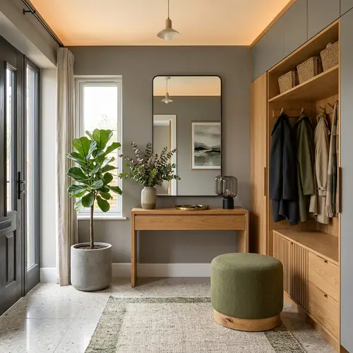 Modern Private House Entrance Hall Design