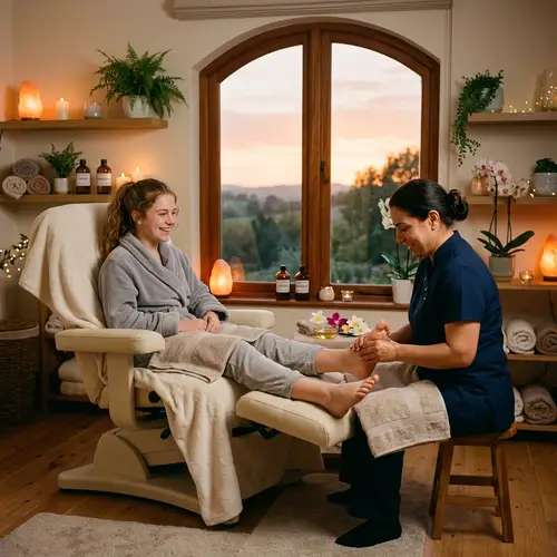 Teen Foot Massage: Relaxing Spa Experience for Wellness