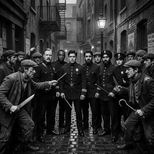 1900s Police Officers vs Thugs: A Tense Encounter