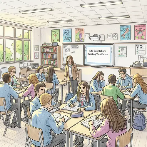 Engaging Grade 10 Life Orientation Classroom Sketch