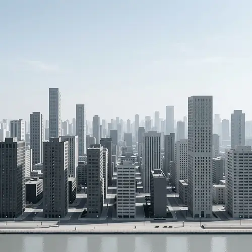 Minimalistic Cityscape - Serene Urban Views