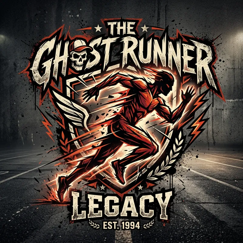 Unique Runner Legacy Nickname Logo Design Unique Runner Legacy Nickname Logo Design