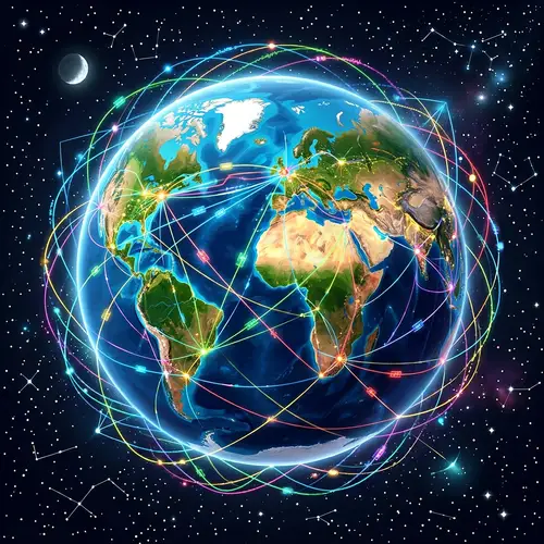 Global Network Illustration | Earth's Interconnected System