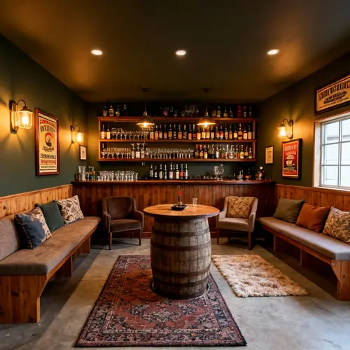 Cozy Garage Bar: Your Home Pub Experience
