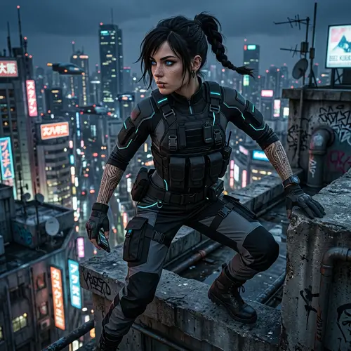 Raven: The Urban Explorer in Techwear Fashion