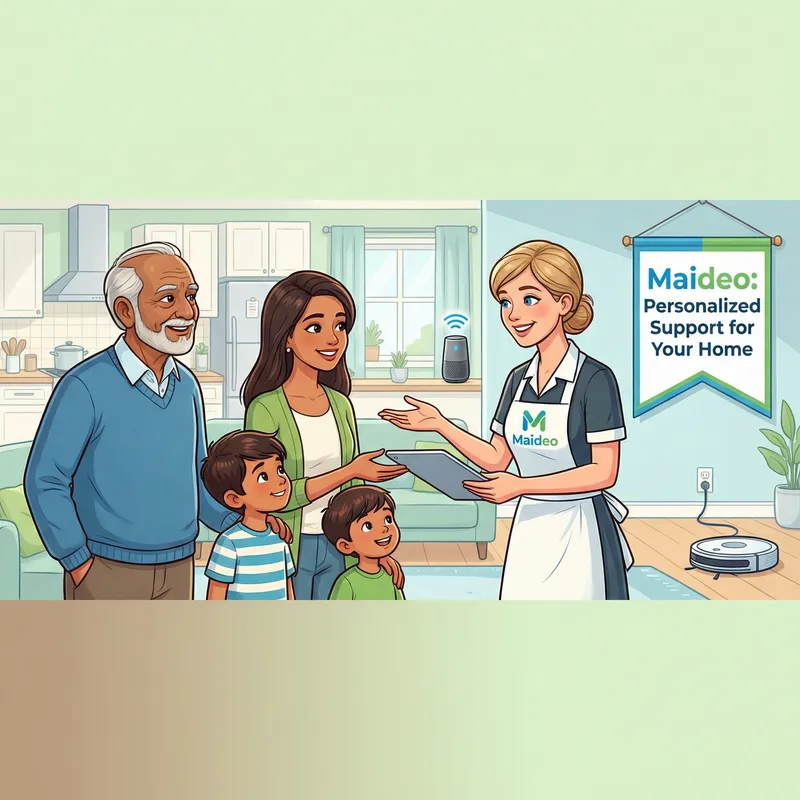 Warm & Welcoming Family Home Scene by Maideo: Trusted Housekeeper Services