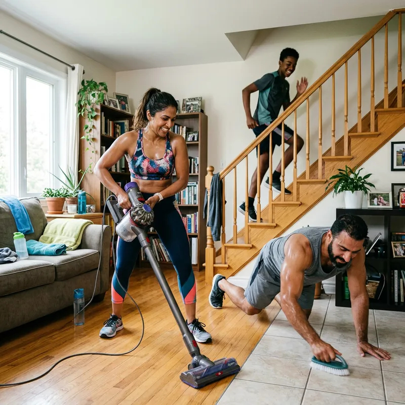 Cleaning as Workout: Calorie-Burning Chores Transformation Cleaning as Workout: Calorie-Burning Chores Transformation