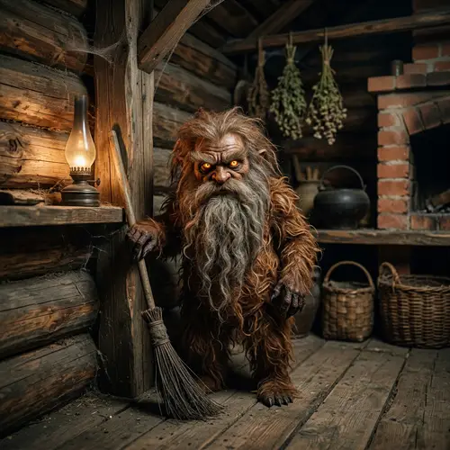 Frightening Domovoi in Slavic Mythology