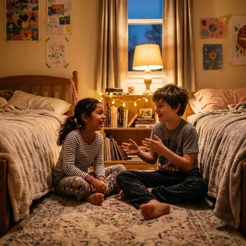 Innocent Friendship: Cozy Moments of Two Kids