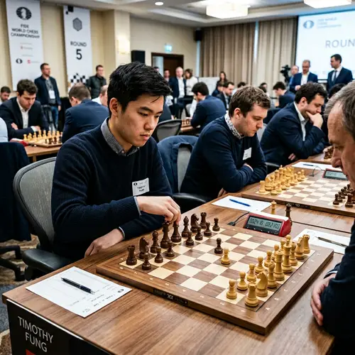 Timothy Fung at a Chess Tournament