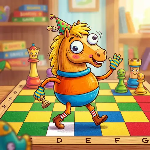 Goofy Chess Piece Character for Fun Play