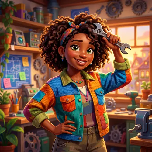 Vibrant Pixar-Style Character Design
