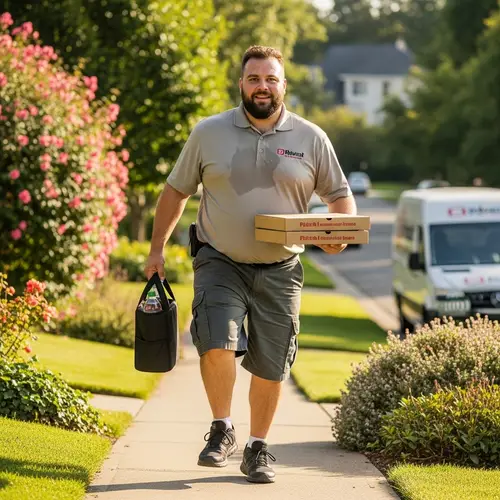 Funny Fat Delivery Guy